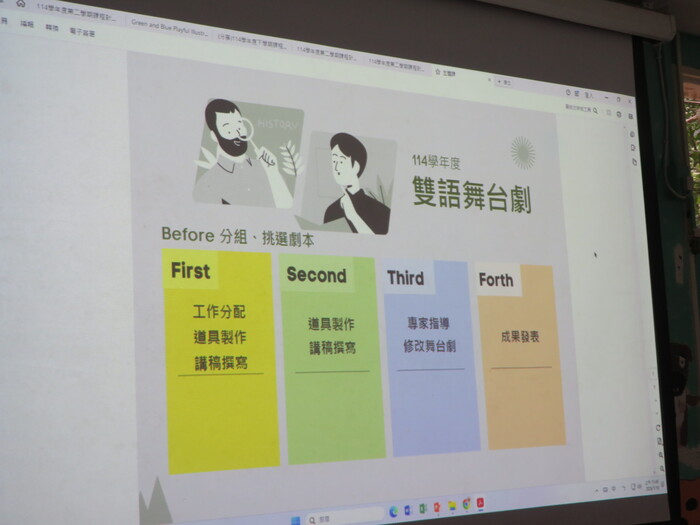 雙語舞台劇-第二學期課程規劃