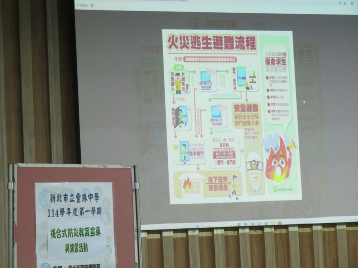 114學年度第一學期複合式防災宣導圖片