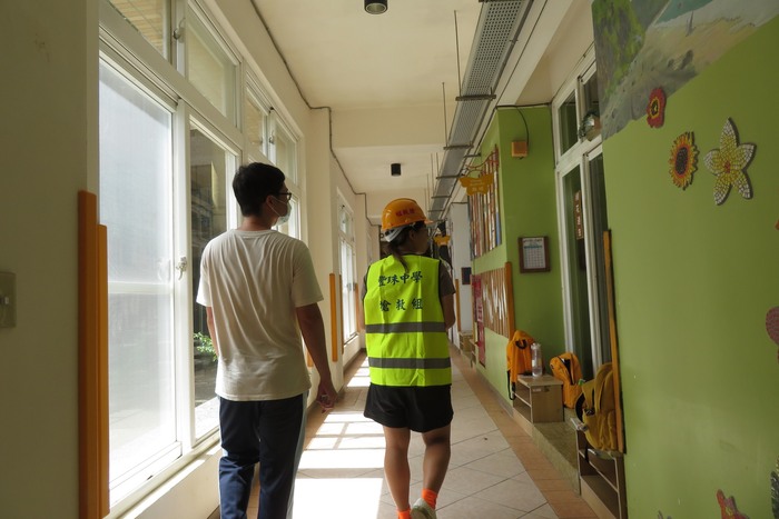 搶救組巡視校園