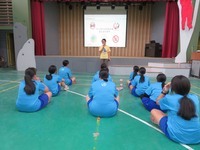 校長進行114學年度第一學期友善校園週宣導及向同學勉勵