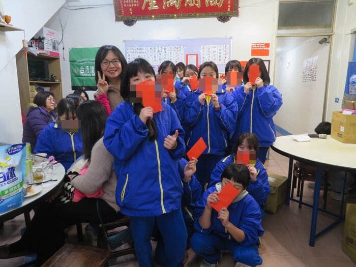 學生還有獅子會提供的小紅包