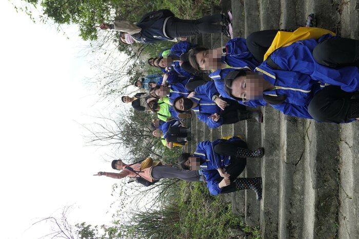 攀登石階步道圖片