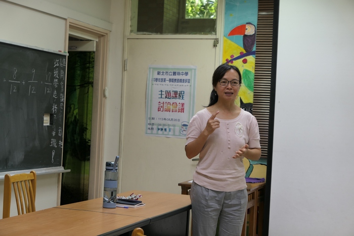 校長給予教師們勉勵